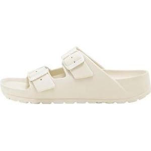 Doucheschoenen, Buitenkleding Zomersport Platte strandsandalen for mannen en vrouwen(White,40 EU)
