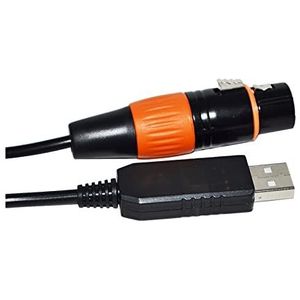 KLEURRIJKE FTDI RS485 DMX512 NAAR USB 3PIN 3P DMX 512 XLR VROUWELIJKE CONVERTER KABEL FIT Compatibel Met FRE/EST/YLER QLC STAGE CONTROLLER KABLE (Size : 3m, Color : Color G)