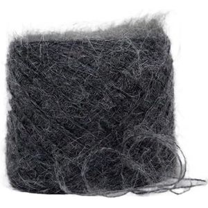 100g Zacht en glad Mohair Zijde Angora Sjaal Hoed Wol Bedrading Fijne draad Handbreien (Size : Dark floral gray)