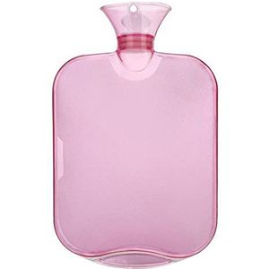 DieffematicRSD Warmwaterkruik Warmwaterkruik Warme Handtas Spoelwater Explosieveilig Verdikte Transparant (Color : Pink)