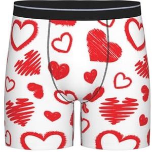 GRatka Boxer slips, heren onderbroek Boxer Shorts been Boxer Slips grappig nieuwigheid ondergoed, Valentijnsdag hart, zoals afgebeeld, L