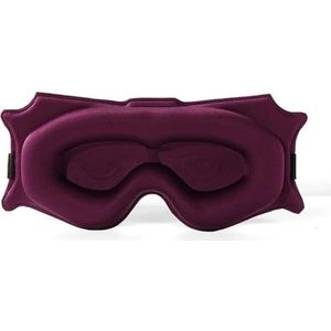 3D Voorgevormde Cup Blinddoek Help Slaap Comfort Driedimensionaal Ontwerp Oogschaduw 99% Blockout voor Slaap, Yoga, Reizen (Rose Rood)