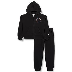 Champion Legacy Sweatsuits G-Graphic Shop Ultralight Powerblend Fleece Hooded Trainingspak voor meisjes en jongens, Zwart, 13-14 Jaar