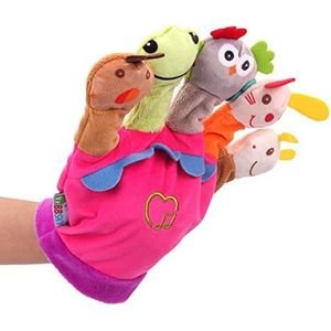 Muziek Handpoppen voor Kinderen - Zachte dieren pluche vingerpoppetjes met muziek,Knuffeldier Speelgoed Handpoppen Educatief speelgoed voor kinderen Storytelling Props