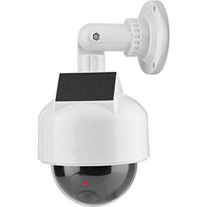 Dummy Fake Security Camera Dome CCTV Camera Zonne-energie Beveiligingscamera met knipperend LED-licht voor thuis/magazijn