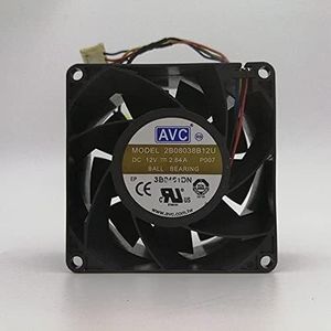 LMNCBVYA - Solution for PC and Electronics 2B08038B12U 8038 12V 2.64A 4-Wire Temperature Control Speed Regulating Fan