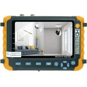 CCTV-tester, CCTV-monitortester, IV8W CCTV Camera Tester Monitor 8MP ADH CVI TVI CVBS 4 In 1 Camera HD Coaxiale Tester DC12V Uitgangsvermogen CCTV Tester Tool DDP PoE-netwerktools