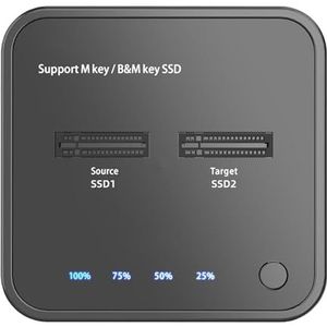 HIOPOIUYT De Lezer van de harde schijven met 10GBps USB 3.1 Gens2 Interfaces voor SATA's/PCIe Harde Schijvenbasis voor Gemakkelijke Gegevenstoegang