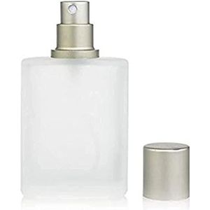 Enslz Frosted glazen fles parfum verstuiver navulbare spray lege parfumfles voor mannen en vrouwen (50ml)