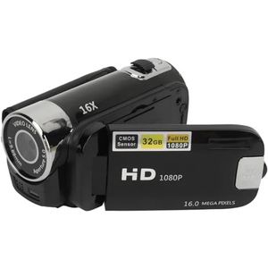 Digitale Camera 1080P, 16MP Compacte Kleine Videocamera met 16x Digitale Zoom, Anti-shake, Loop-opname, 2,4-inch Draaibaar Scherm Vlogcamera voor Tieners, Volwassenen, Beginnende