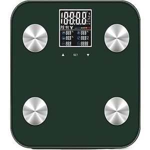 Draadloze Automatische Herkenning Spiermassa Meten Elektronische Digitale Lichaamsvetweegschaal 180 Kg Gemakkelijk Te Gebruiken(Green)