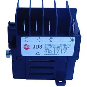 KEDU JD3 8-polige elektromagnetisch relais KJD11 elektromagnetische schakelrelais schakelaar elektrische apparaten bescherming met stroomuitval en onderspanningsbeveiliging 4NO 400V 16A 50Hz