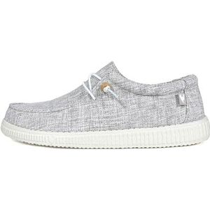 Walk In Pitas - WP150 Wallabi Linen - Mocassins - Grijs - Polyester Katoen Linen