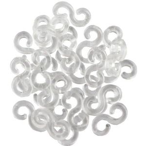 Ethahe Loom Bands navulverpakking, 100 stuks S-clips voor elastische armbanden