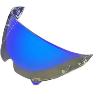 Motorfiets Vervangend helmvizier for Atlas 3.0 4.. UV-bescherming for motorhelmen, compatibel met (Doorzichtig)(Revo Clear Blue)