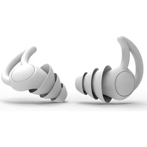 Gehoorbescherming oordopjes in siliconen voor geluidsonderdrukking, geluidsblokkering, herbruikbaar en wasbaar