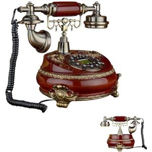 Dubbel systeem roterende vaste vaste lijn, klassieke antieke telefoon, ouderwetse sleutelkiezen die wordt gebruikt voor luxe huizen, hotels, kunstgalerijen, juweliers