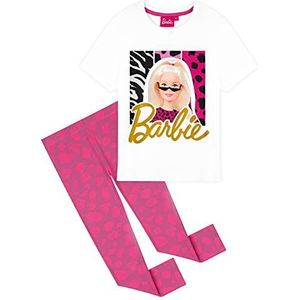 Barbie T-shirts & leggings voor meisjes, Kids Outfits Leeftijd 2-13, Leuke kleding, Wit/Roze, 2-3 jaar