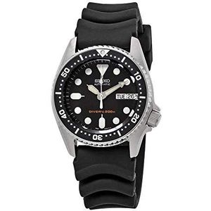 Seiko Heren analoog automatisch horloge met rubberen armband SKX013K1