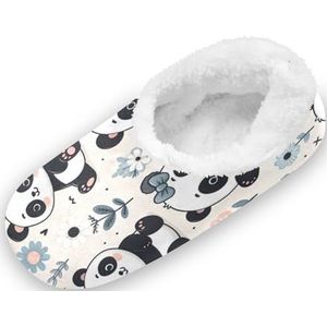Schattige pantoffels Pinguïn - Zwart / Wit / Oranje - Polyester