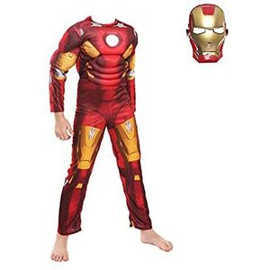 Iron Man Spier Bodysuit Volwassen Kinderen Cosplay Kostuums Jumpsuit 3D Fancy Dress Strakke Kleding Jongens Feest Prestaties Rekwisieten Superheld Onesies,Black-Kid S 110~120cm