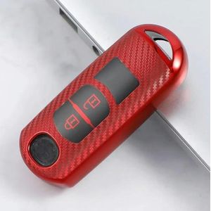 TPU Autosleutelhoesje Shell Houder Tas Sleutelhanger voor Mazda CX3 CX5 CX 7 CX9 voor Axela Atenza Autosleutelhoesonderdelen