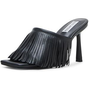 Steve Madden Morina-pomp voor dames, Zwart leder, 39 EU