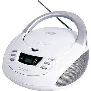Denver - TCU-211 - Boombox - Wit - Met Radio CD USB