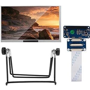 7 inch IPS-scherm, LCD-scherm voor Raspberry Pi, stabiele draagbare DPI HD-ondersteuning OSMC met beugel voor Raspberry Pi 2B / 3B / Zero/Zero W
