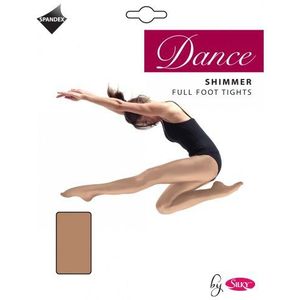 Silky - Dance Shimmer Full Foot Panty's - Toast - 1 Paar