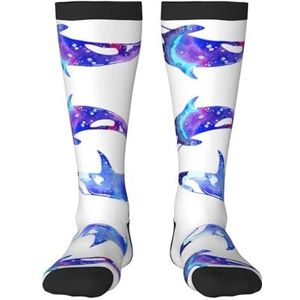Orca orka volwassen grappige 3d sokken crew sokken nieuwigheid sokken gag geschenken, zachte gezellige sokken., Zwart, Eén Maat