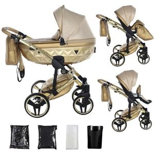 Junama Kinderwagen Diamond Dolce 2in1 3in1 4in1 (05 - goud, 2in1)