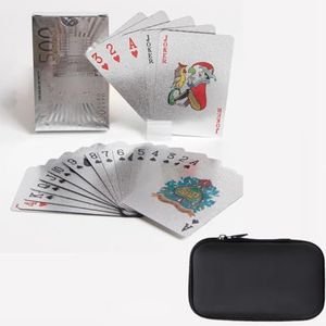Speelkaarten Gouden Waterdicht Kaartspel met de Standaardpookkaarten van Opslagzak pvc Geschikt voor Feesten, het Kamperen en het Reizen I
