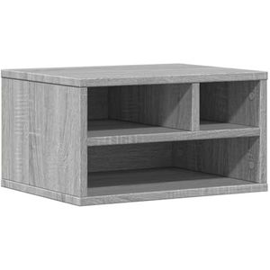 vidaXL Printerkastje 40x32x22,5 cm bewerkt hout grijs sonoma eiken, bureau organizer, printer kast, printer standaard, bureau organiser