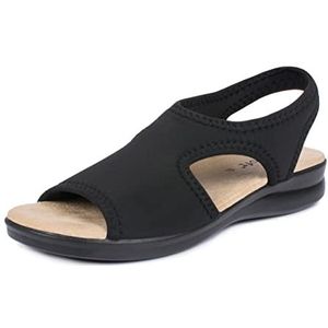 Aerosoft Damessandalen stretch 05, extra licht en elastisch (noir, 38)