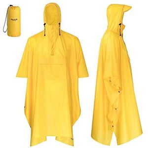 Regenponcho, Poncho Lange Regenjassen Jas Heren Dames, Waterdichte Festivalponcho, Lichtgewicht Lange Mouwen Regenjas Herbruikbare Regenjas Met Capuchon - Geschikt Voor Buiten Kamperen,2XL, black
