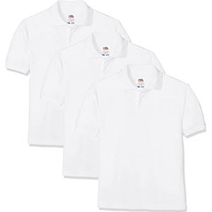 Fruit van de Loom Baby Poloshirt met korte mouwen (Pack van 3)