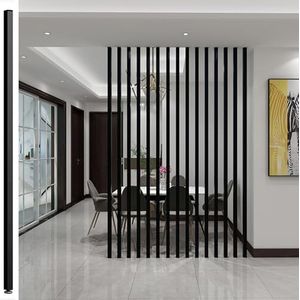 Ruimteverdelers, Wandscheidingswand Kamerverdeler Van vloer tot plafond Houten latten 4ft 5ft 6ft 7ft 8ft hoog, houten paal Privacyschermen/kamerscheidingszuilen for kinderdagverblijf Studio-apparteme