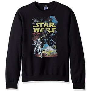 Star Wars Heren Rebel Classic Graphic T-shirt, Zwart//Lange mouw, M