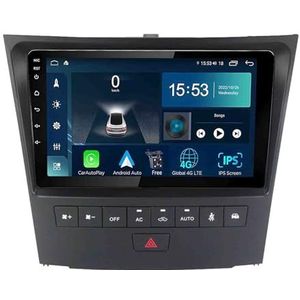 Android 14.0 2 Din Autoradio 9"" Touchscreen Auto Stereo voor Lexus GS300 400H 2004-2011 met Draadloze Carplay Android Auto GPS navigatie AHD Omgekeerd beeld Stuurwielbediening(S-3(4G+32G))