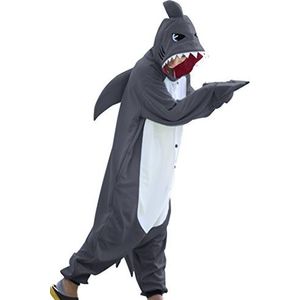 wotogold - Animal Shark - Pyjama - Grijs - Unisex Cosplay Kostuums