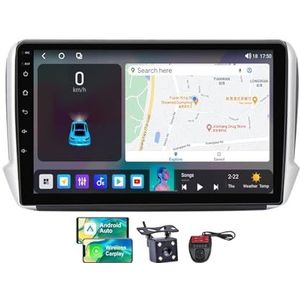 Android 13 10 Inch 2 Din QLED Autoradio Voor Peugeot 2008 1 2013-2020 - Camera DVR GRATIS - Steun Carplay Android Auto DSP Stuurwiel FM RDS DAB WIFI 4G Bluetooth 5.0 Split-Screen(NF-6)