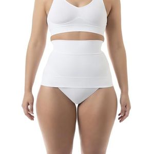 FarmaCell Shape 605 (Wit, S) Figuurvormende buikriem/gordel, hoge taille buik-weg-effect