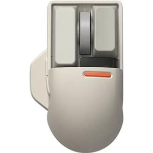 QPSJXN Retro Draadloos Bluetooth mechanisch toetsenbord, klein, vierkant, tri-modus, afdichting, accessoires, PC computer geschenken (Touch PBT Mouse-A)