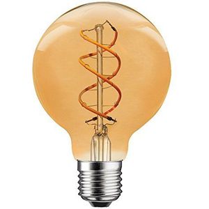 LED spiraal filament 5W = 25W E27 helder goud bekleed extra warm wit 2200 K dimbaar