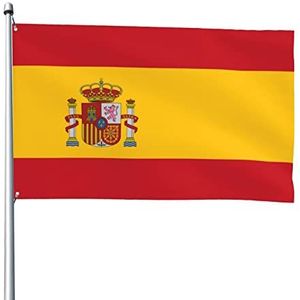 Seizoensgebonden vlag vlag van Spanje 90 x 150 cm wind vlag levendige kleur buiten teken duurzame indoor vlag decoratie voor tuin slaapzaal carnaval