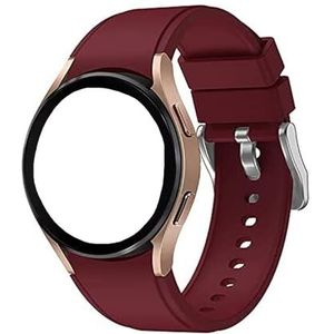 LUGEMA 20mm siliconen band compatibel met Samsung Galaxy horloge 4 40mm 44mm klassieke 46mm 42mm sport armband Samsung Galaxy horloge 5 44mm 40mm band (Color : Wine Red, Size : Galaxy Watch 5 40mm)