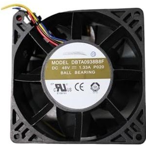 DBTA0938B8F P020 DC 48V 1.33A Server Ventilator 92x92x38mm 4 kabels