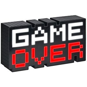 Paladone Game Over 8-bit Pixel Light, kleurverandering en Sound Reactive Mood Light