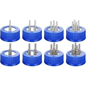 GL45 veiligheidssluiting voor navulfles van roestvrij staal, deksel voor afvalfles (PP-2way-6-8 mm)